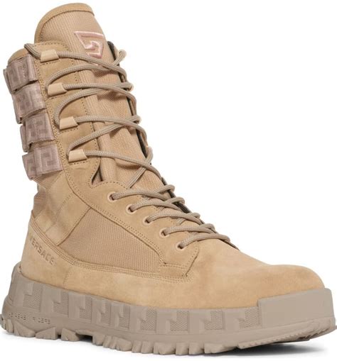 versace boots men|versace greca rhegis combat boot.